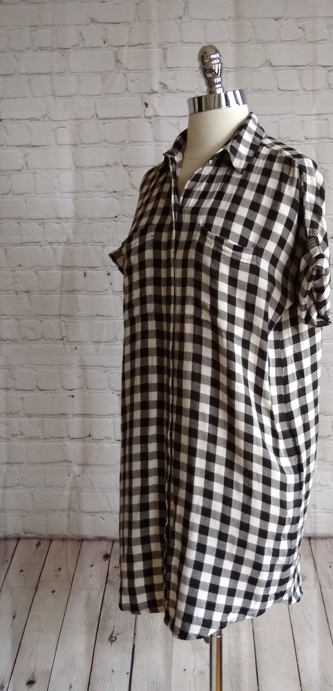 Madewell buffalo plaid Courier shirt dress XS - Picture 4 of 8